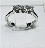 Anello World Diamond Group Donna Trilogy in Oro bianco Diamante 0.41 Ct ABTRETRIL - ABTRETRIL